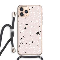 CaseCompany Terrazzo N°20: iPhone 11 Pro Max Transparant Hoesje met koord