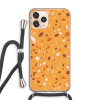 CaseCompany Terrazzo N°24: iPhone 11 Pro Max Transparant Hoesje met koord