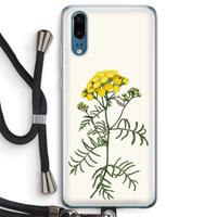 CaseCompany Tansy: Huawei P20 Transparant Hoesje met koord