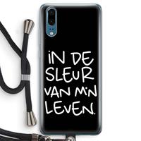 CaseCompany De Sleur: Huawei P20 Transparant Hoesje met koord