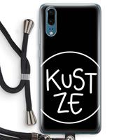 CaseCompany KUST ZE: Huawei P20 Transparant Hoesje met koord