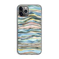 CaseCompany Watercolor Agate: iPhone 11 Pro Max Transparant Hoesje