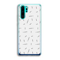 CaseCompany Hipster stripes: Huawei P30 Pro Transparant Hoesje