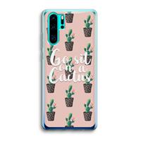 CaseCompany Cactus quote: Huawei P30 Pro Transparant Hoesje