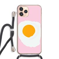 CaseCompany Sunny side up: iPhone 11 Pro Max Transparant Hoesje met koord