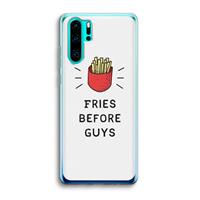 CaseCompany Fries before guys: Huawei P30 Pro Transparant Hoesje