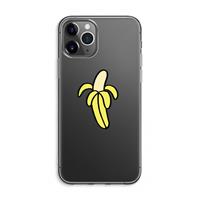 CaseCompany Banana: iPhone 11 Pro Max Transparant Hoesje