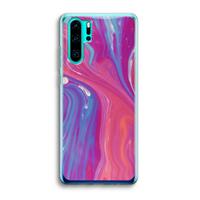 CaseCompany Paarse stroom: Huawei P30 Pro Transparant Hoesje