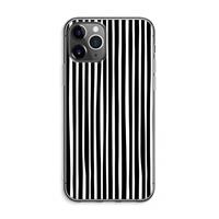 CaseCompany Stripes: iPhone 11 Pro Max Transparant Hoesje