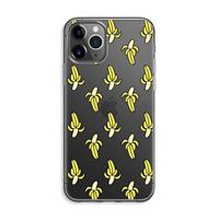CaseCompany Bananas: iPhone 11 Pro Max Transparant Hoesje
