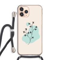 CaseCompany Love your petals: iPhone 11 Pro Max Transparant Hoesje met koord