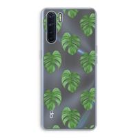 CaseCompany Monstera leaves: Oppo A91 Transparant Hoesje