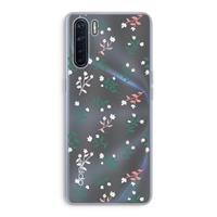 CaseCompany Small white flowers: Oppo A91 Transparant Hoesje