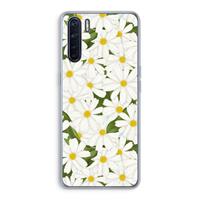 CaseCompany Summer Daisies: Oppo A91 Transparant Hoesje