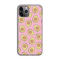 CaseCompany Dancing avocados: iPhone 11 Pro Max Transparant Hoesje