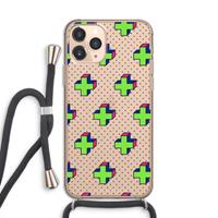 CaseCompany 8-bit N°10: iPhone 11 Pro Transparant Hoesje met koord