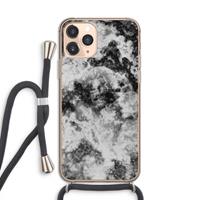 CaseCompany Onweer: iPhone 11 Pro Transparant Hoesje met koord