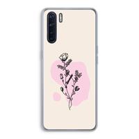 CaseCompany Roses are red: Oppo A91 Transparant Hoesje