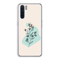 CaseCompany Violets are blue: Oppo A91 Transparant Hoesje