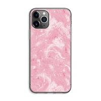 CaseCompany Abstract Painting Pink: iPhone 11 Pro Max Transparant Hoesje