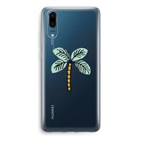 CaseCompany Palmboom: Huawei P20 Transparant Hoesje