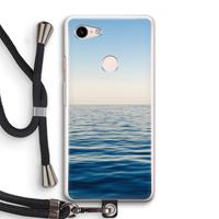 CaseCompany Water horizon: Pixel 3 Transparant Hoesje met koord
