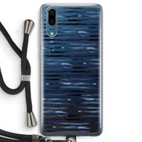 CaseCompany Verrassende lijnen: Huawei P20 Transparant Hoesje met koord