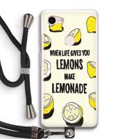 CaseCompany Lemonade: Pixel 3 Transparant Hoesje met koord