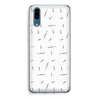 CaseCompany Hipster stripes: Huawei P20 Transparant Hoesje