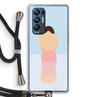 CaseCompany Mirror: Oppo Find X3 Neo Transparant Hoesje met koord