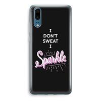 CaseCompany Sparkle quote: Huawei P20 Transparant Hoesje