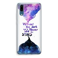 CaseCompany Stars quote: Huawei P20 Transparant Hoesje
