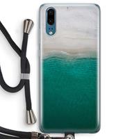 CaseCompany Stranded: Huawei P20 Transparant Hoesje met koord