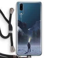 CaseCompany Wanderlust: Huawei P20 Transparant Hoesje met koord