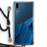 CaseCompany Pauw: Huawei P20 Transparant Hoesje met koord