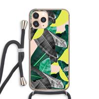 CaseCompany Fantasie jungle: iPhone 11 Pro Transparant Hoesje met koord