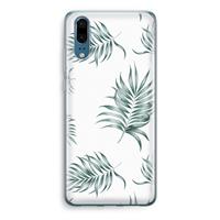 CaseCompany Simple leaves: Huawei P20 Transparant Hoesje