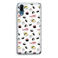 CaseCompany Sushi time: Huawei P20 Transparant Hoesje