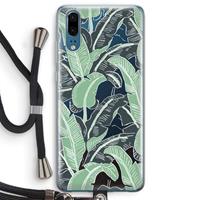 CaseCompany This Sh*t Is Bananas: Huawei P20 Transparant Hoesje met koord