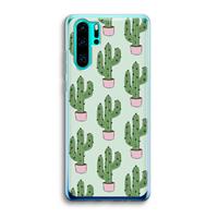 CaseCompany Cactus Lover: Huawei P30 Pro Transparant Hoesje