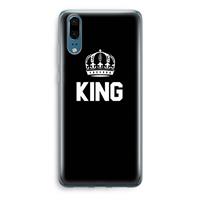 CaseCompany King zwart: Huawei P20 Transparant Hoesje
