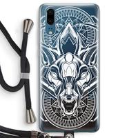 CaseCompany Oh Deer: Huawei P20 Transparant Hoesje met koord