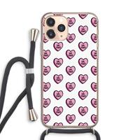 CaseCompany GIRL POWER: iPhone 11 Pro Transparant Hoesje met koord