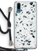 CaseCompany Terrazzo N°2: Huawei P20 Transparant Hoesje met koord