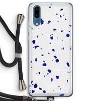 CaseCompany Terrazzo N°5: Huawei P20 Transparant Hoesje met koord