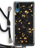 CaseCompany Terrazzo N°7: Huawei P20 Transparant Hoesje met koord