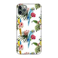 CaseCompany Kleurrijke papegaaien: Volledig geprint iPhone 11 Pro Max Hoesje