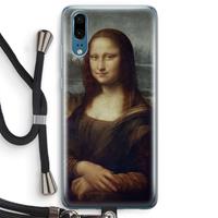 CaseCompany Mona Lisa: Huawei P20 Transparant Hoesje met koord