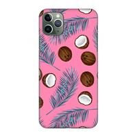 CaseCompany Kokosnoot roze: Volledig geprint iPhone 11 Pro Max Hoesje
