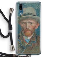 CaseCompany Van Gogh: Huawei P20 Transparant Hoesje met koord